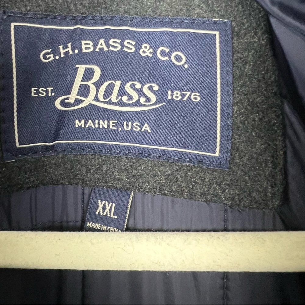 G.H Bass & Co Wool Blend Coat Gray Size Small XXL - Picture 3 of 7